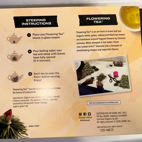 NIB | Flowering tea set | Numi - Picture 3 of 7